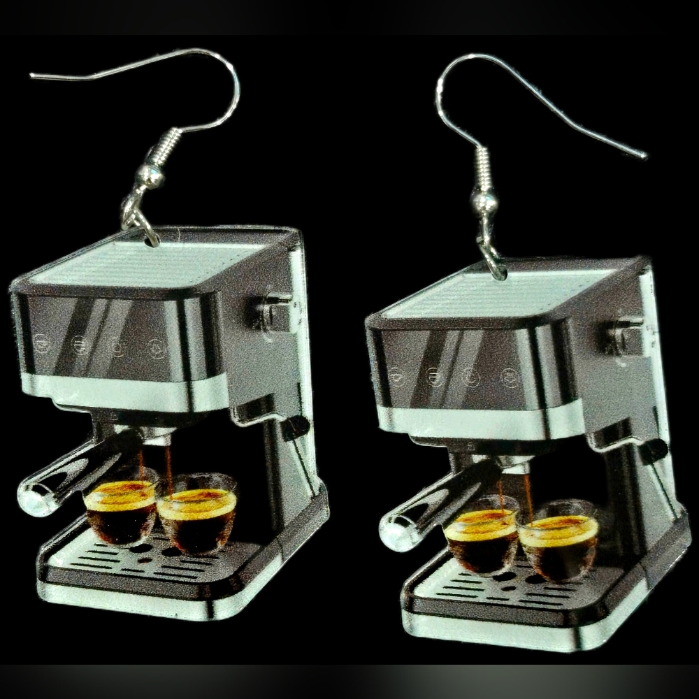 Espresso Machine Earrings